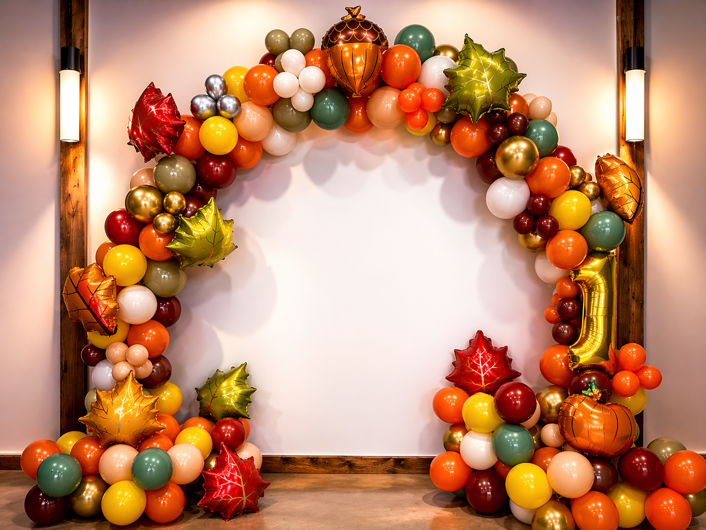 Fall birthday balloon design